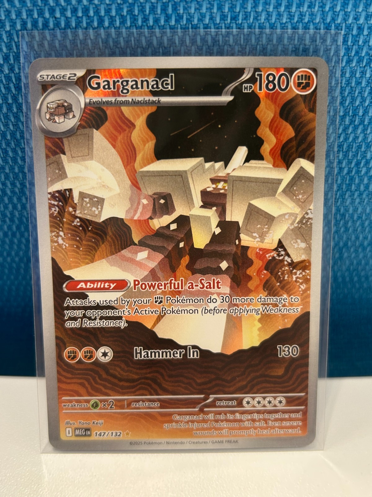 Garganacl - 147/132 Mega Evolution Illustration Rare Pokemon - NM/MINT