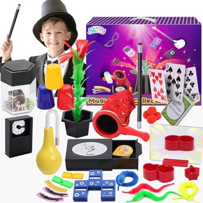 Skirfy Magic Kit for Kids 75+ Tricks Set Educational Toy Gift Boys Girls Age 6-1