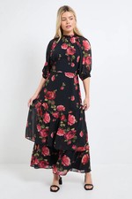 Dorothy Perkins Black Maxi Dress Womens Occasion Dresses