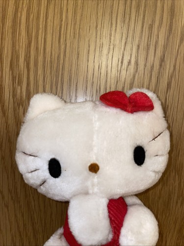 Vintage Sanrio Hello Kitty 4” Plush 1976 Red Corduroy - Picture 2 of 6