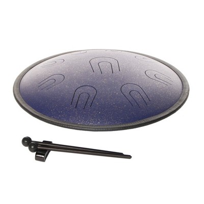 14'' Copper Tongue Drum D Minor Purple 9-Tone Matt Finish Schlägel Tasche