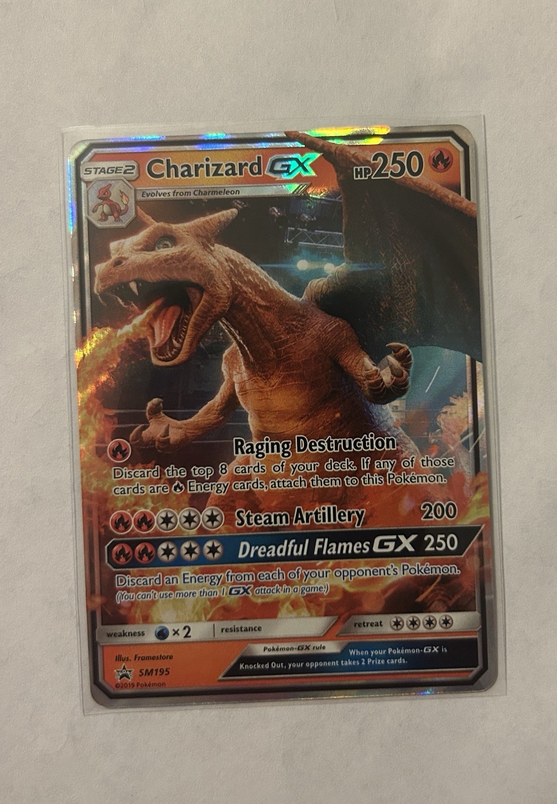 Charizard GX SM195 Sm Holo Sun & Moon Black Star Promo Pokemon