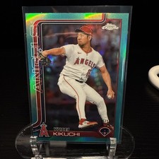 2025 Topps Chrome Update Series - Yusei Kikuchi #USC59 Aqua Refractor 95/199