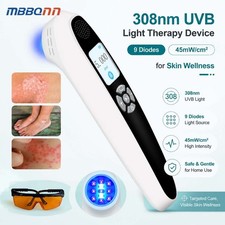 Handheld 308nm UVB Phototherapy Lamp 9 Diodes 45mW/cm2 for Skin Wellness Home