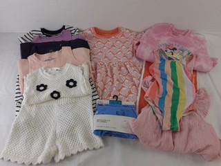 M&S Girl's 12pcs Bundle Pyjamas Swimsuit Tops Shorts Dresses Size 5 6 Yrs New