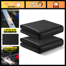2Pack Fireproof Welding Blanket 4x6ft Silicone Coated Fiberglass Heavy-Duty Use