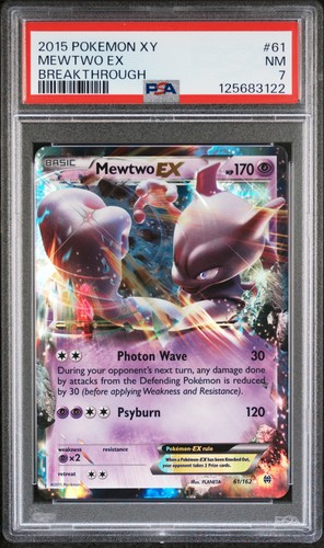 Mewtwo-EX graded PSA 7 for sale on eBay