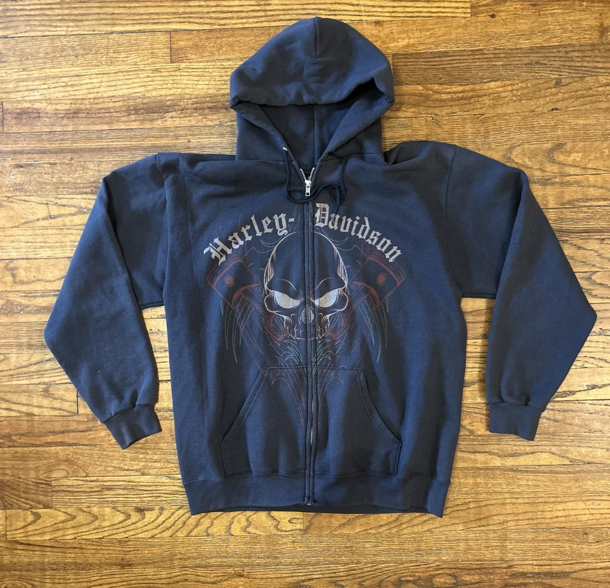 harley davidson zipper hoodie products for sale | eBay