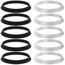 10 Pcs Rubber Sink Drain Gasket Slip Joint Washers 1 1 2 Inch Black White