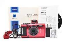 NMINT Boxed Olympus Stylus Tough TG-4 Red Digital Camera Low Shutter 4680 count
