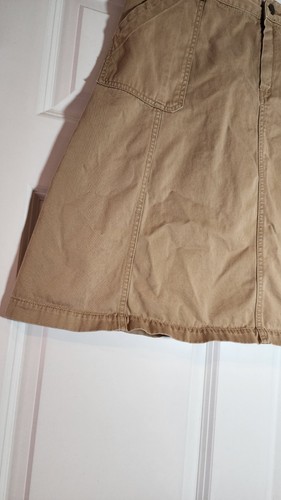 Gonna Eddie Bauer marrone cotone con tasche davanti taglia 12 - Foto 3 di 5