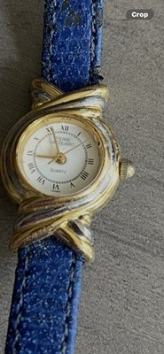 VTG Pierre Jacquard Watch Womens 19mm Round Two Tone Face W/5 Bands