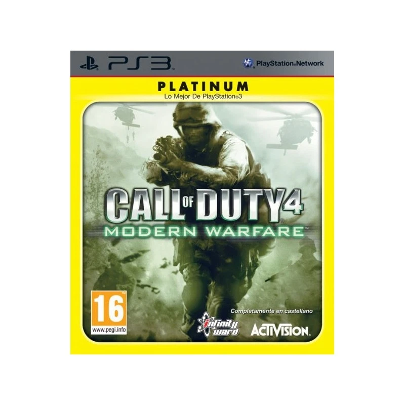 JUEGO PS3 CALL OF DUTY 4 MODERN WARFARE PLATINUM PS3 20413575