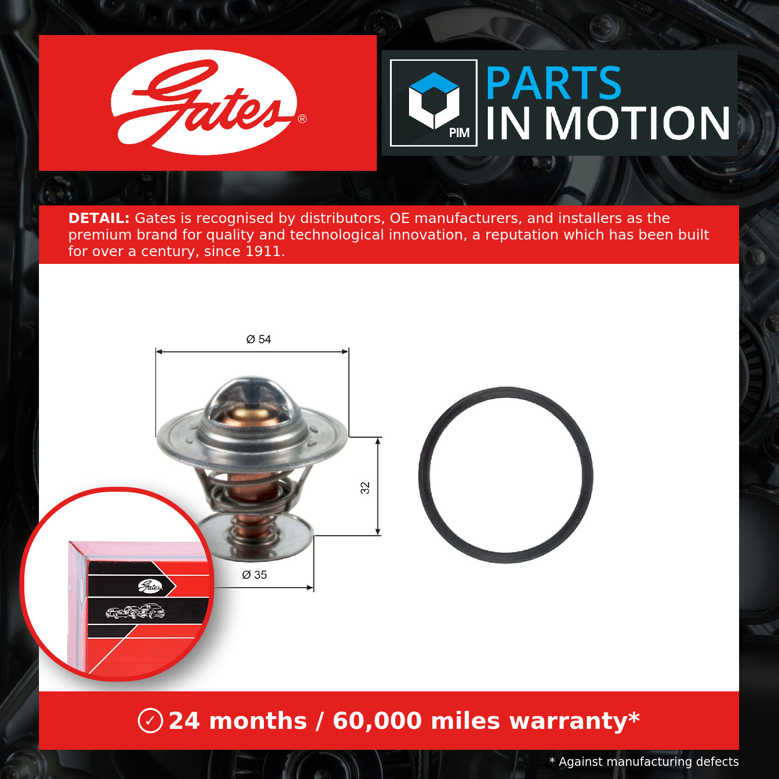 Fits GATES TH13684G1 TH13684G1 THERMOSTAT ⭐UK Stock⭐ - Image 8