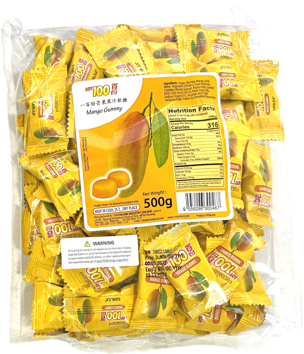1 Pack - 17.6oz Fruit Flavored Gummy Candy By Cocoaland LOT 100