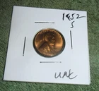 JB RFM 86459 Lincoln Wheat Cent 1952 S UNC Condition