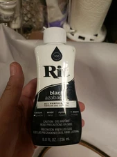 NEW SEALED FAST SHIP FROM FLORIDA Rit All Purpose Dye Black 8 fl oz LIQUID RIT 