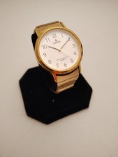 Lorus Quartz Watch Gold Tone Easy Read Dial Time Sets Vintage Style