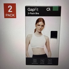 GapFit Womens Sports Bra - 2-Pack Racerback Stretch Sweat-Wicking XL