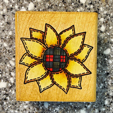 Stampin' Up Country Sunflower A1332E Wood Mounted Rubber Stamp Border
