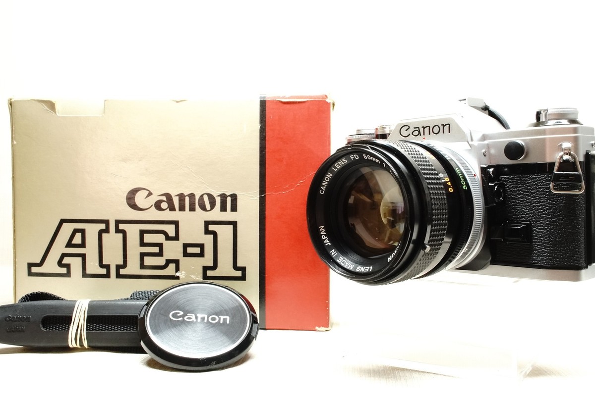 Top MINT] Canon AE-1 35mm SLR Film Camera Silver + FD 50mm