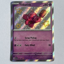 Tinkatink 165/091 - Baby Shiny - Paldean Fates - Holo Rare Karte - Pokemon 