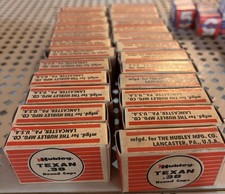 Hubley Texan 1950s .38 In Box Lot Of 25 Very Rare NOS