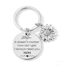 Mothers Day Gifts for Mom - Birthday Gifts for Mom, Sentimental Mom Keychain