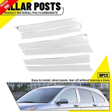 Chrome Pillar Posts For Honda CR-V 2007-2011 6PCS Set Window Door Trim Cover
