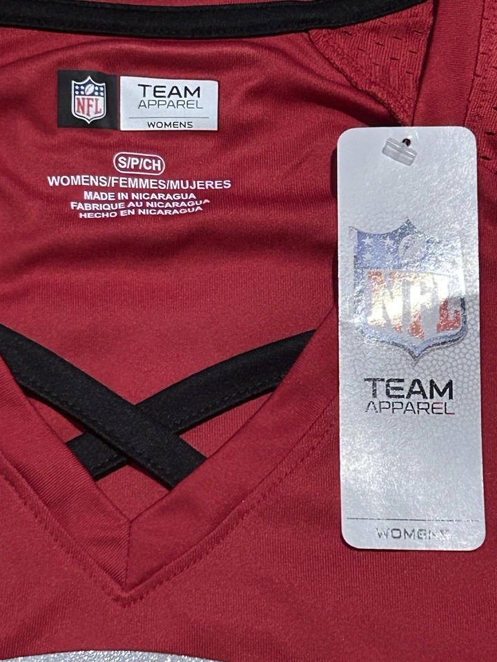 Ropa del equipo de la NFL para mujer camiseta pequeña de San Francisco nueva con etiquetas Foto 2 de 2