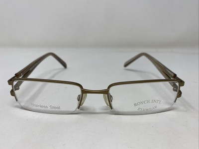 ROYCE INT L EYEWEAR VIEW COL.#4 50-18-140 Matte Gold Eyeglasses Frame +C30