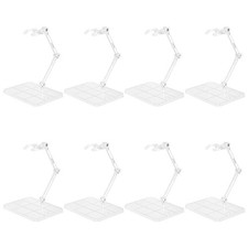 8pcs Plastic Model Assembled Action Figure Display Holders Model Support Stands