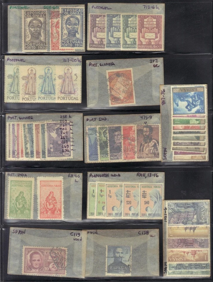 SPAIN & PORTUGAL & COLONIES 1940-50s COLL OF A COUPLE OF HUNDRED MINT MOST HINGD - Image 4 of 4
