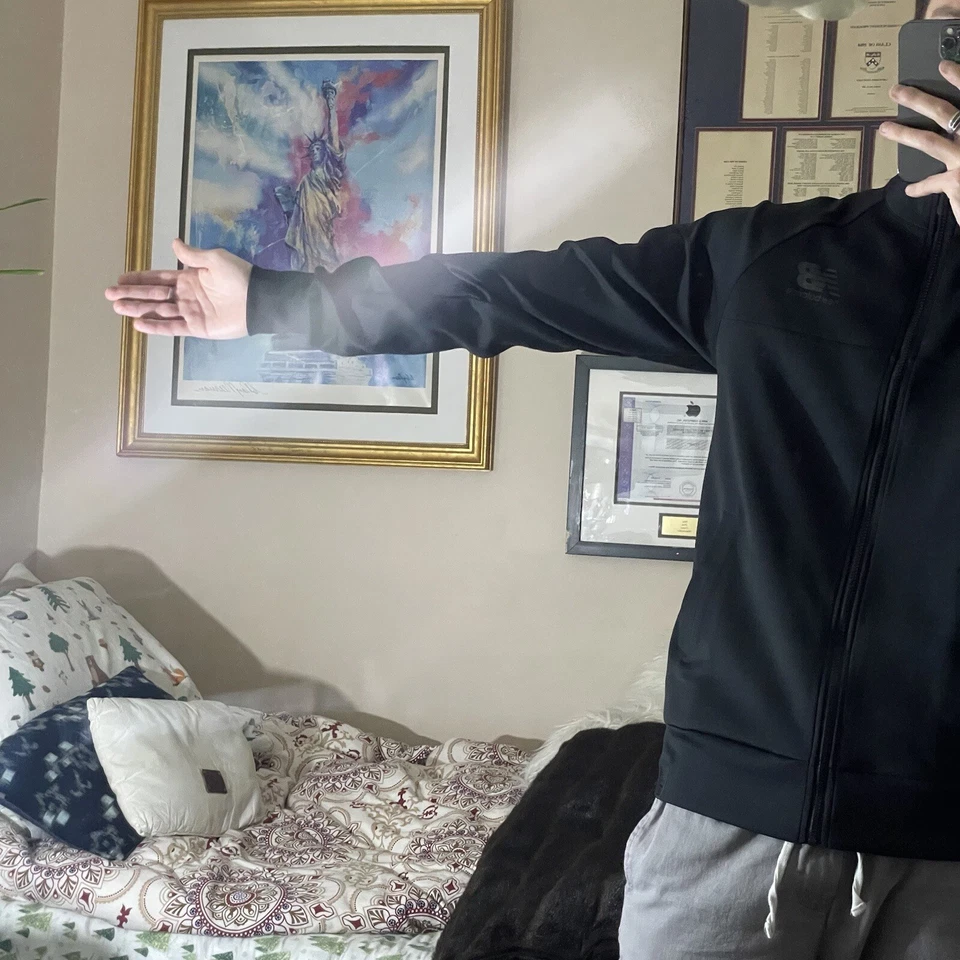 new balance Track Jacket - Push The Future - Black - Image 4 of 4