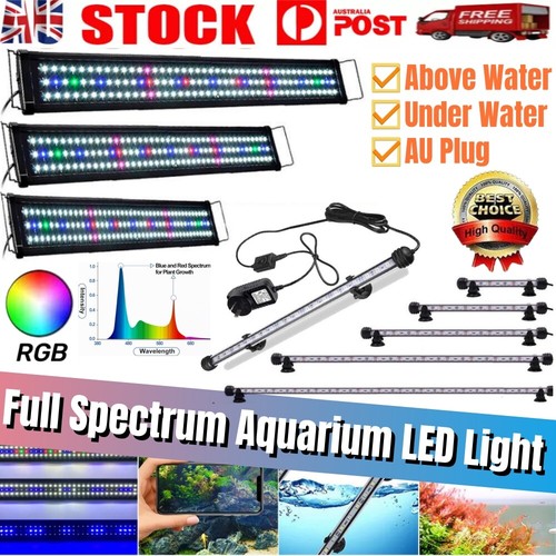 Aquarium Fish Tank Light Aquarium Light LED Waterproof Full Spectrum Aqua Lamp