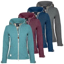 Dry Fashion Damen Softshell Jacke Parka kurz Übergang Wasser Wind dicht 