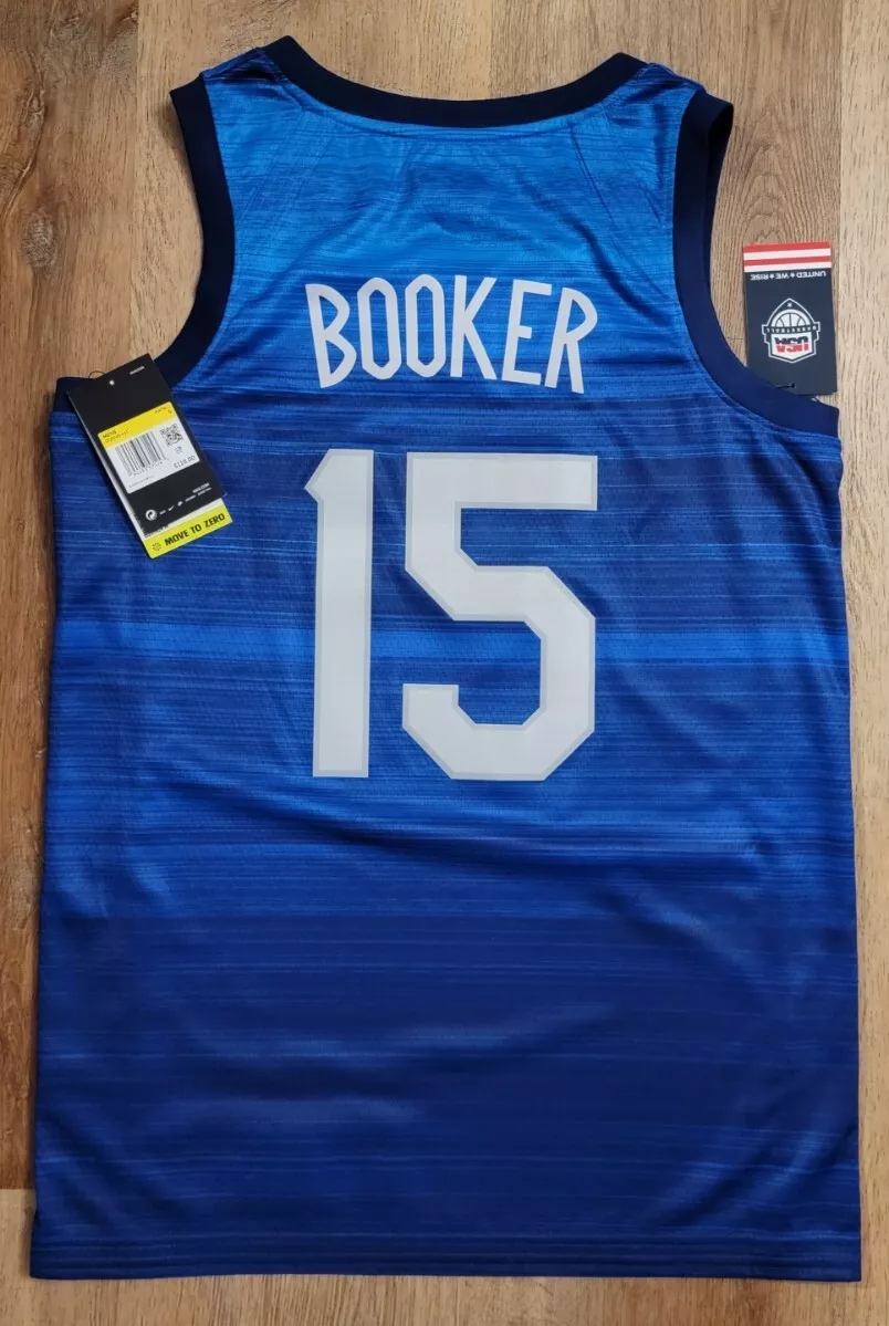 Nike / Men's USA Basketball Olympics Devin Booker #15 Navy Jersey