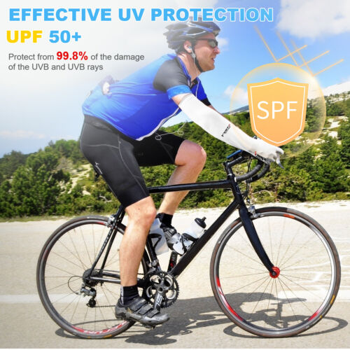 1 Pairs Cooling Arm Sleeves Cover UV Sun Protection Sports Outdoor For Men Women - Picture 6 of 45