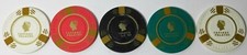 Caesar's Palace Poker Chips Set of 5