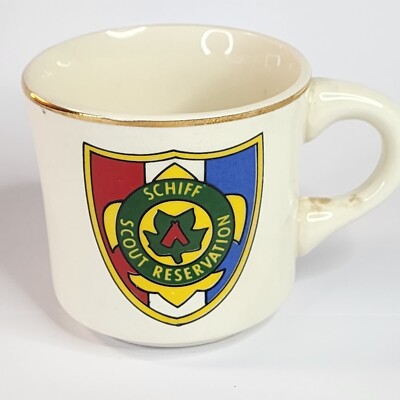 Vintage Boy Scouts Of America Schiff Scout Reservation Coffee Mug Cup BSA