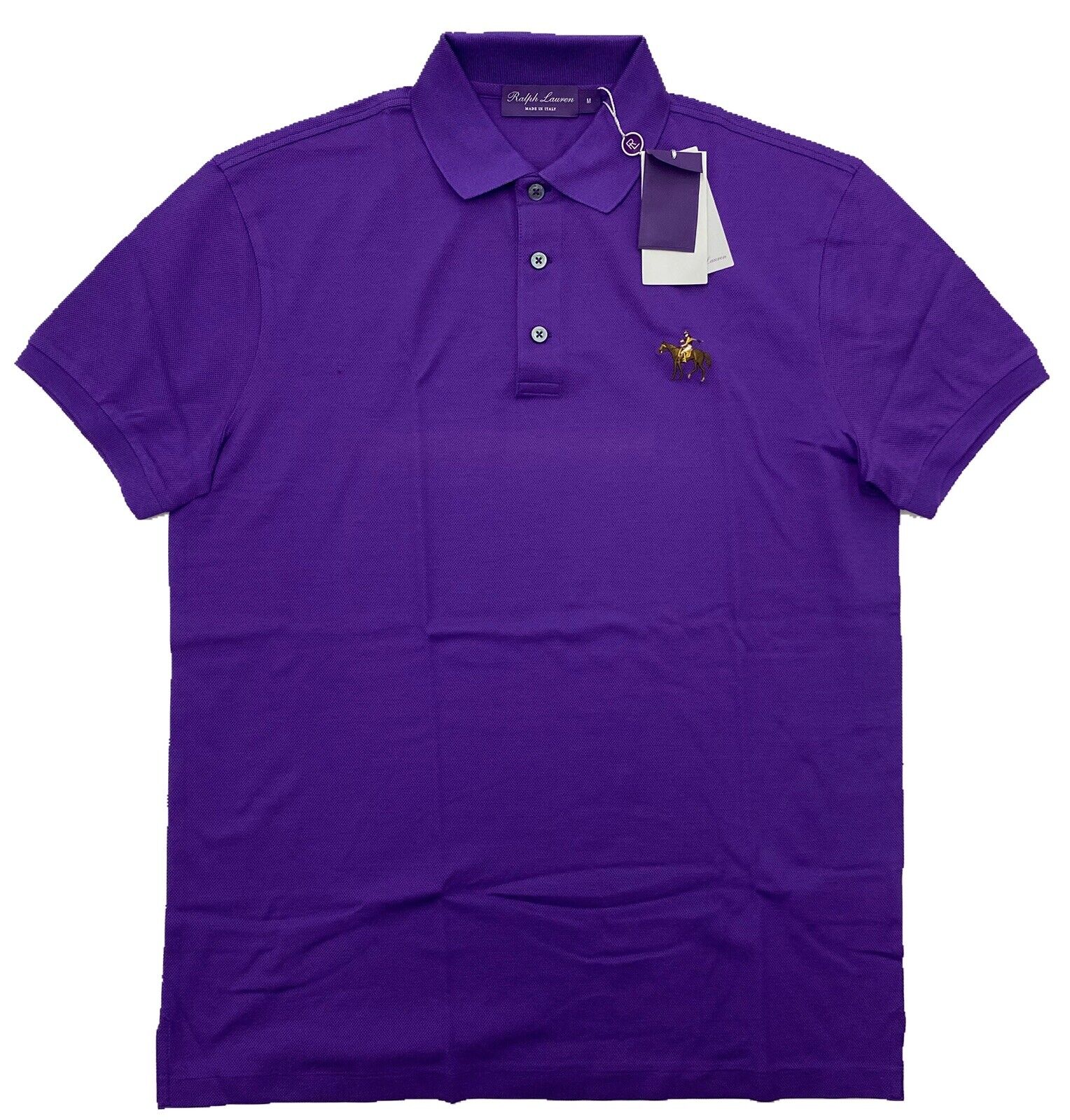 Ralph Lauren Purple Label Purple Polo Shirt Size Large Made in Italy | eBay