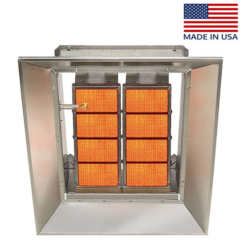 Infrared Natural Gas Heater - 120,000 BTU - 3,000 Sqft - 120 Volts -  Radiant | eBay