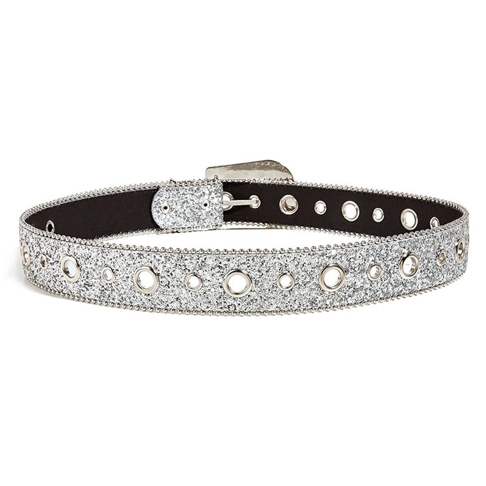 COD IN STOCK]Fashion Adjustable Women Rhinestone Belt Leather Bling Crystal Cowgirl Studded Glitter Waistband | PH - Foto 7