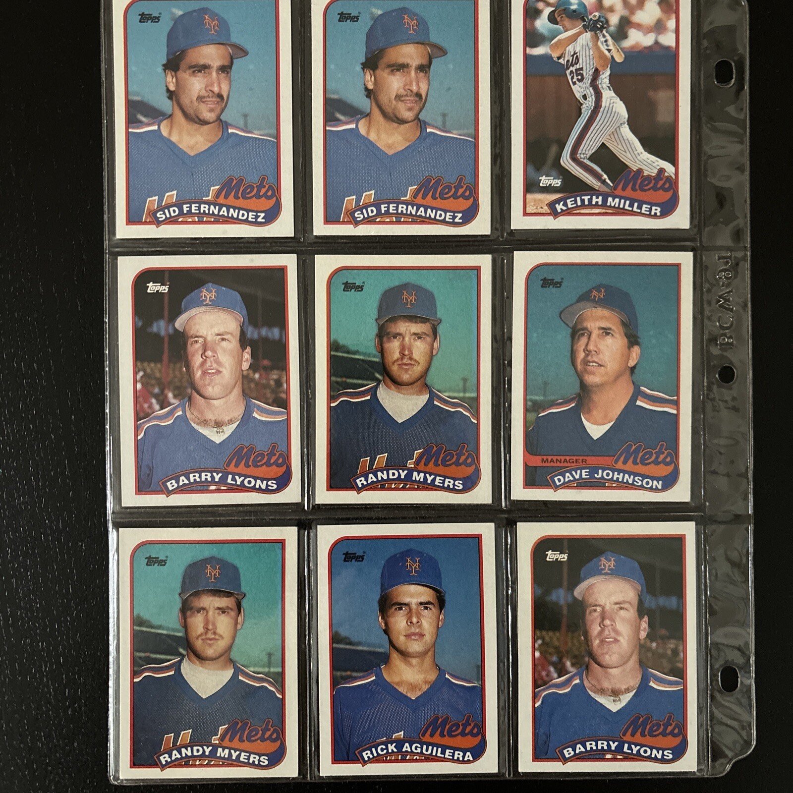 Baseball card lot, Topps 1989 Mets Lot 100+ cards, Cone, Wilson, Backman Dykstra