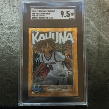 Anthony Black 2023 Bowman Chrome University Big Kahuna SP orange #d 23/25 SGC9.5