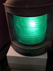 vtg Antique Perko Green Navigation Marine Boat Ship Side Light Brass