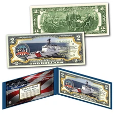 COAST GUARD 235th ANNIVERSARY Milestones of the US Armed Forces Genuine $2 Bill