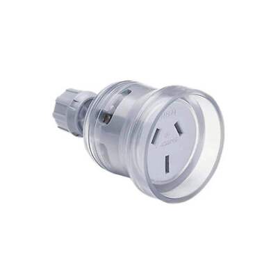 Clipsal Extension Cord Socket Plug Heavy Duty 250VAC 10A 3 Pin Flat 438HD