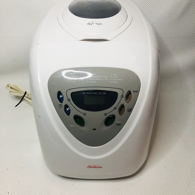 Sunbeam Programmable Bread Maker Machine White Model 5891- Tested Works