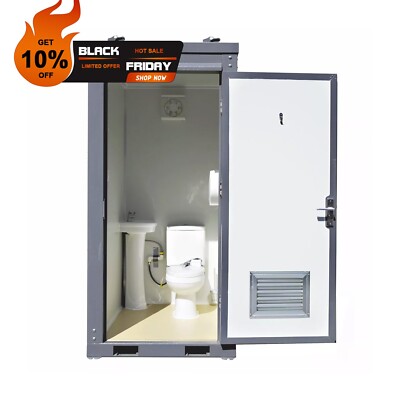 NEW-Bastone Unisex Single Portable Restroom Mobile Toilets Bathroom w ...